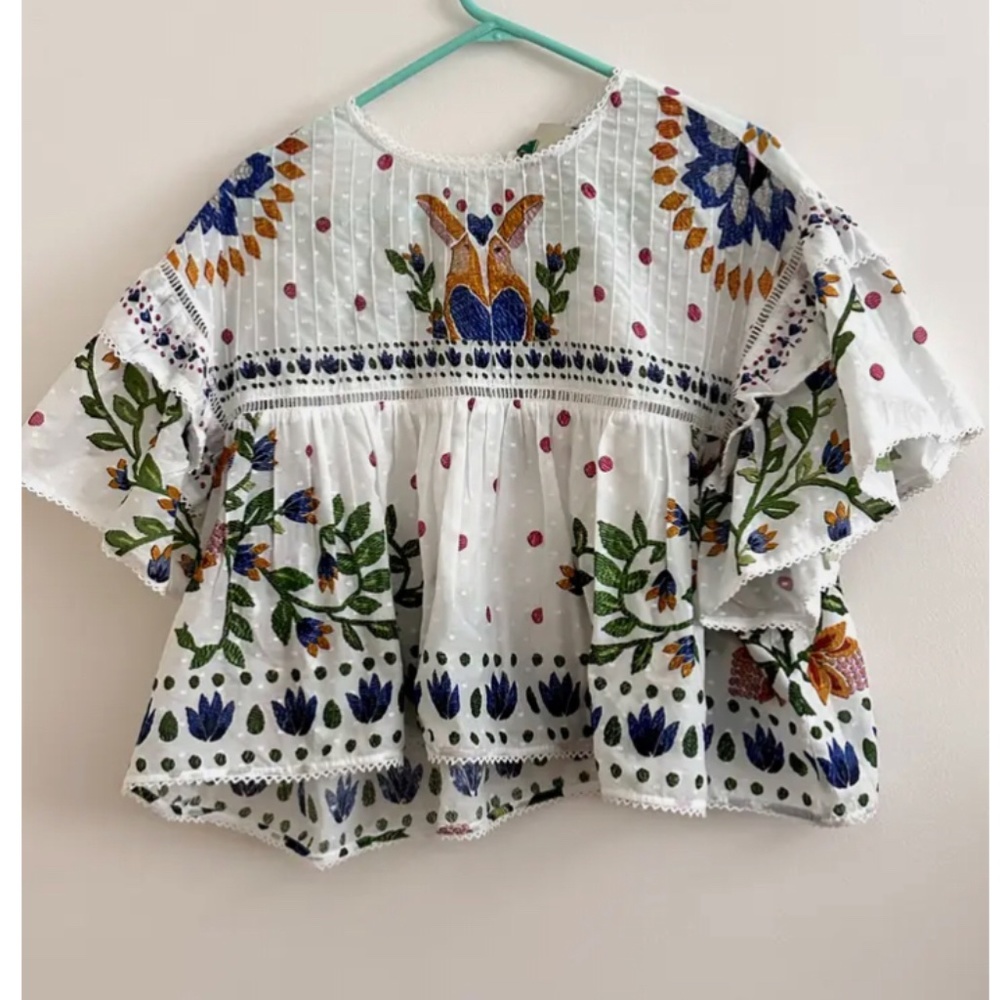 Farm rio summer garden blouse